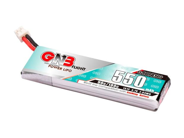 Акумулятор Gaoneng GNB PH2.0 550mAh 1S 90C (з дротом), Світлина 1