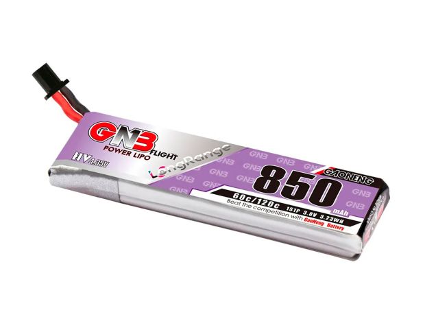 Акумулятор Gaoneng GNB HV GNB27 850mAh 1S 60C (з дротом), Світлина 1