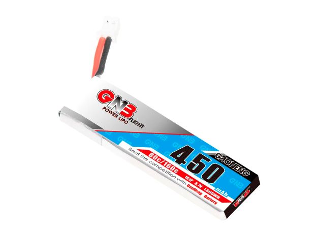 Акумулятор Gaoneng GNB PH2.0 450mAh 1S 80C (з дротом), Світлина 1