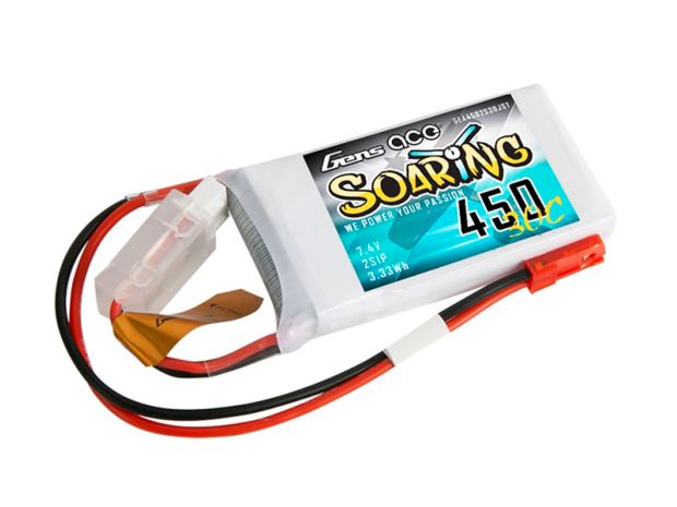 Акумулятор Gens Ace Soaring 450mAh 2S 30C , Світлина 1