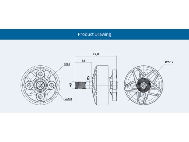 Двигун безколекторний T-Motor F40 PRO IV 2306-1950kv, Світлина 5