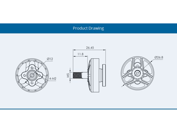 Двигун безколекторний T-Motor F2203.05-1500kv, Світлина 4