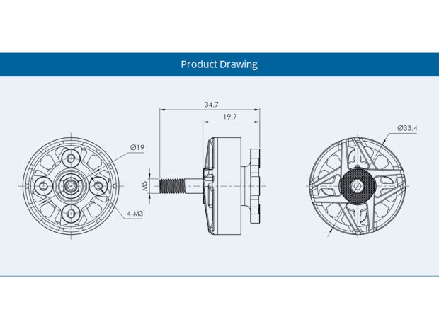 Двигун безколекторний T-Motor F90 2806.5-1500kv, Світлина 5