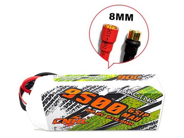 Акумулятор CNHL 9500mAh 6S 90C 8.0мм (Racing Series), Світлина 2