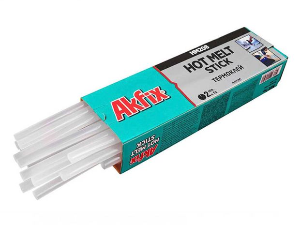 Термоклей напівпрозорий Akfix HM208 (в стрижнях 11.2мм), Світлина 1