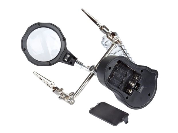 Тримач плат і паяльника TE-801 з LED-підсвіткою (третя рука), Фото 6