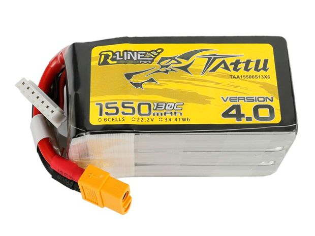 Акумулятор TATTU R-Line V4.0 1550mAh 6S 130C, Фото 1