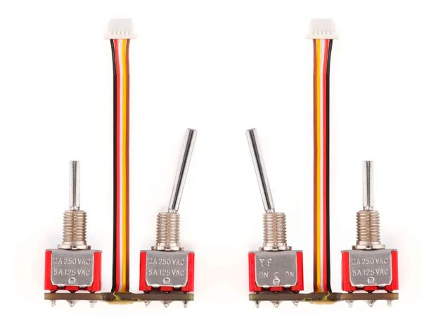 Комплект перемикачів в зборі для Radiomaster TX16S (SF+SH Reverse), Світлина 1