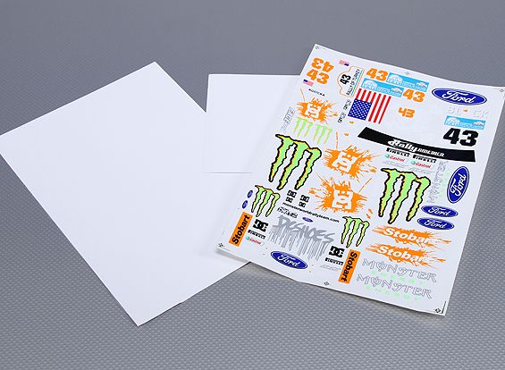 Деколи для Monster Rally 1/10 (350x250мм), Світлина 1