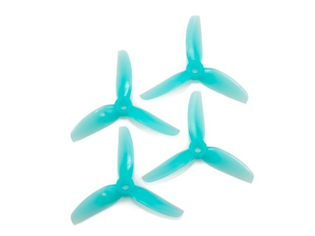 Комплект пропелерів HQProp 3x5x3 блакитні (вал 5мм), Фото 1