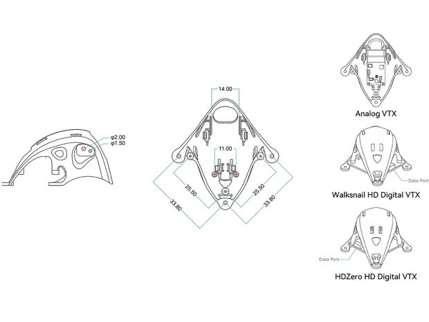 Канопа BetaFPV для HD нано камер (синя), Світлина 3