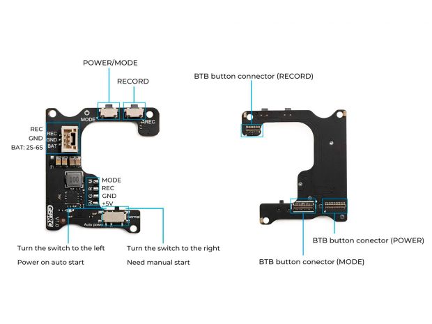 Корпус GEPRC GP8 Naked для камери GoPro HERO8 (з BEC-Board), Фото 7