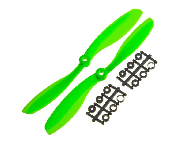 Пара пропелерів Gemfan ABS 8045 Green (CW+CCW), Світлина 1
