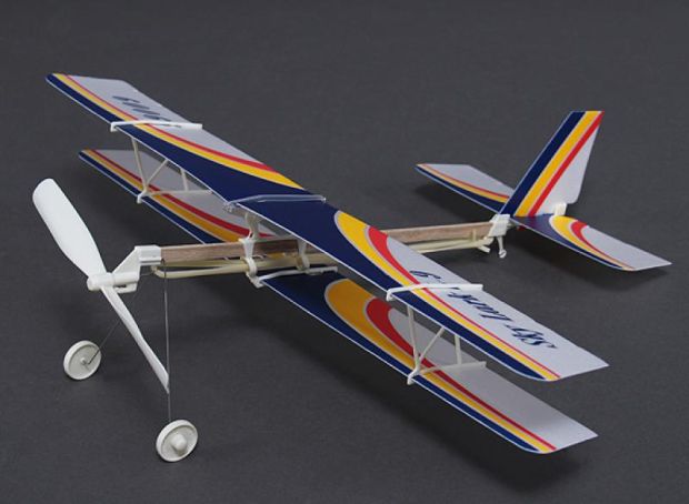Гумомоторна модель літака Skylark L0-9 (моноплан/біплан), Фото 1