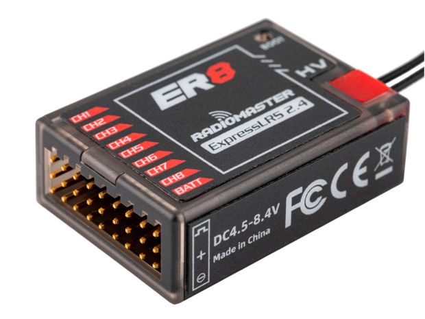 Приймач Radiomaster ER8 ELRS 8Ch (2.4GHz), Світлина 1