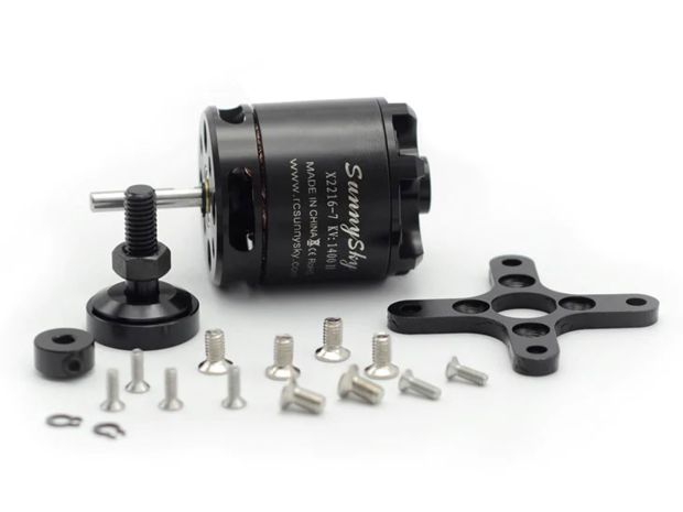 Двигун безколекторний SunnySky X2216-1400kv V2 (довгий вал), Світлина 3