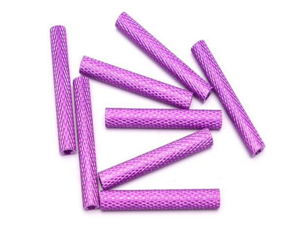 Алюмінієва стійка з насічкою M3х30мм, Світлина 2