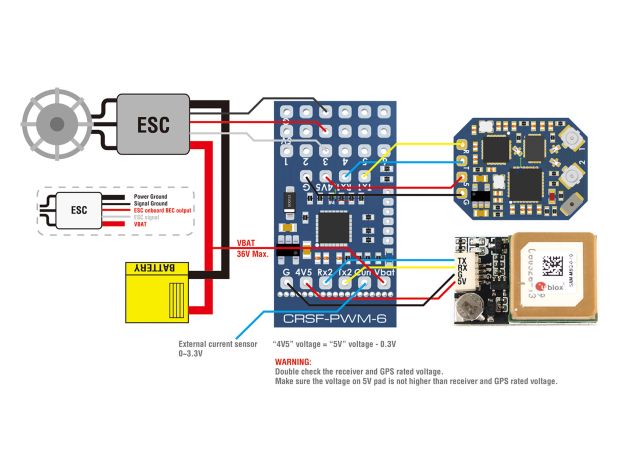 Перетворювач сигналу Matek CRSF-PWM-6, Світлина 4