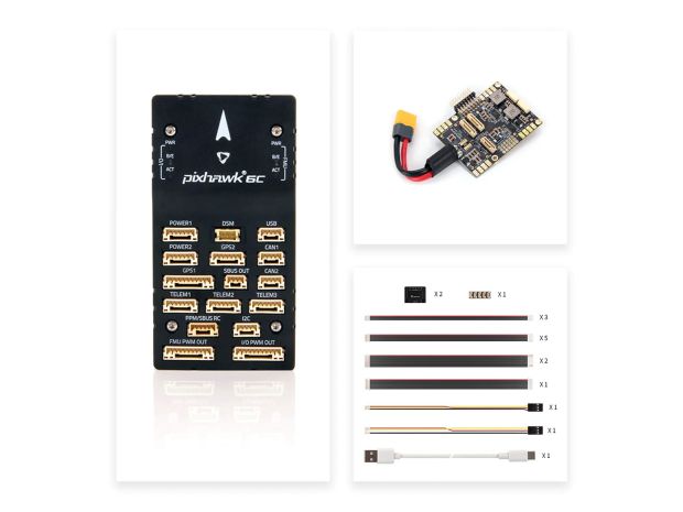 Польотний контролер Holybro Pixhawk 6C + модуль живлення PM07, Фото 3