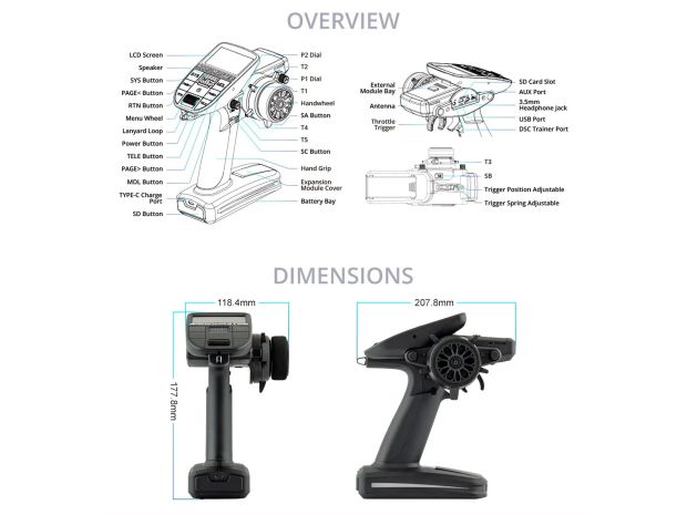 Радіоапаратура Radiomaster MT12 (ELRS 2.4ГГц), Світлина 8