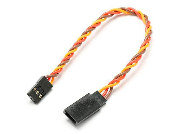 Подовжувач сплетений для сервомеханізмів JR 26AWG 10см , Світлина 1