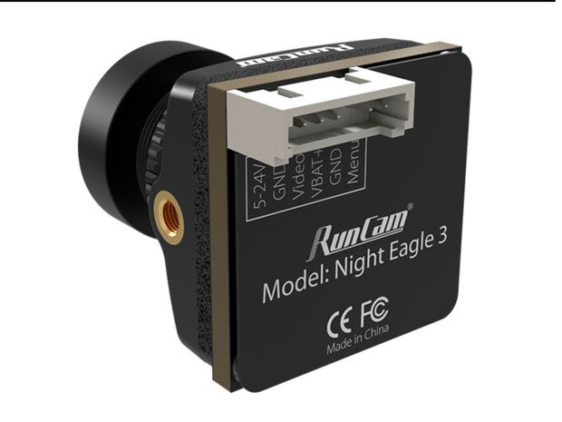 Камера RunCam Night Eagle 3 V2 FPV 1500TVL (чорна), Світлина 3