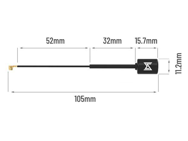 Антена для відеопередавачів Walksnail Avatar (10см), Світлина 2