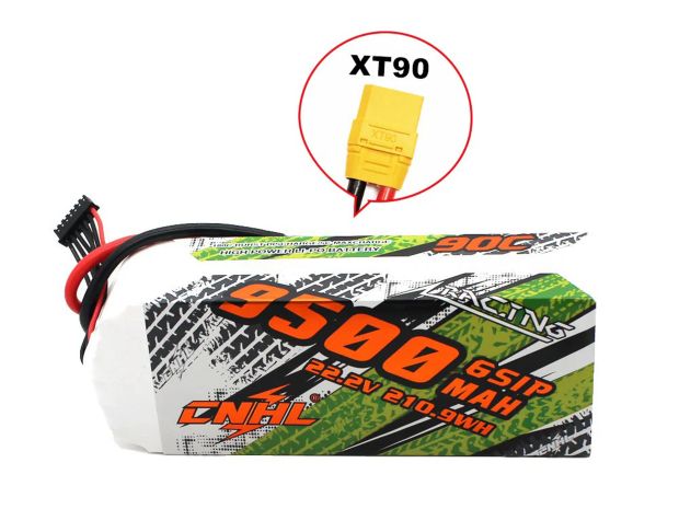 Акумулятор CNHL 9500mAh 6S 90C XT90 (Racing Series), Фото 2