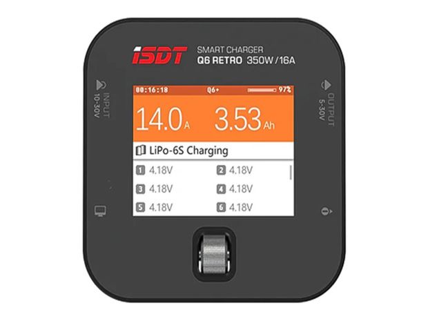Зарядний пристрій iSDT Q6 Retro 350W 16A, Фото 1