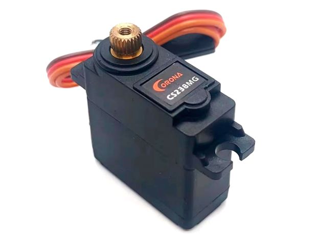 Сервомеханізм аналоговий Corona CS238MG 22g/4kg/0.15sec (4.8В), Світлина 1