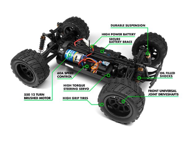 Автомодель траггі Maverick Phantom XТ 1/10 RTR #150600, Світлина 4