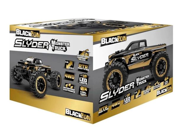 Автомодель монстр BlackZon Slyder МТ 1/16 RTR #540101, Фото 7