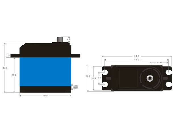 Сервомеханізм цифровий Power HD LW-15MG 62g/10kg/0.15sec (4.8В), Світлина 3