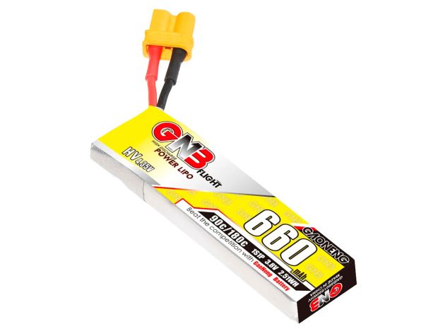 Акумулятор Gaoneng GNB HV XT30 660mAh 1S 90C (з дротом), Світлина 1