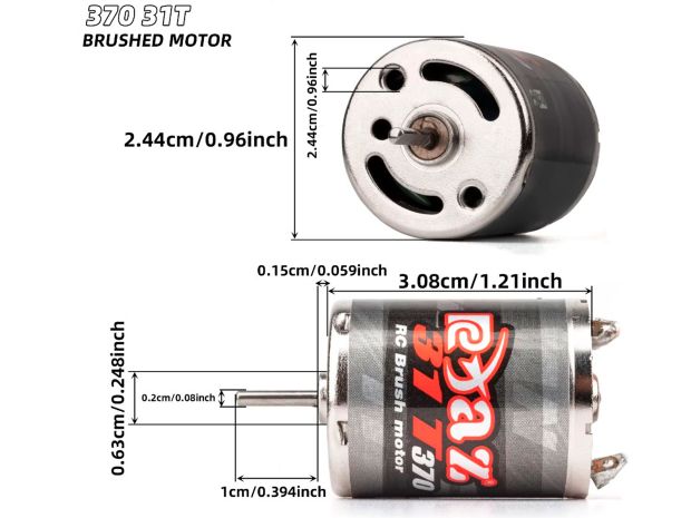 Двигун колекторний RCXAZ 370 31T, Світлина 3
