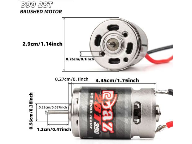 Двигун колекторний RCXAZ 390 28T, Світлина 3