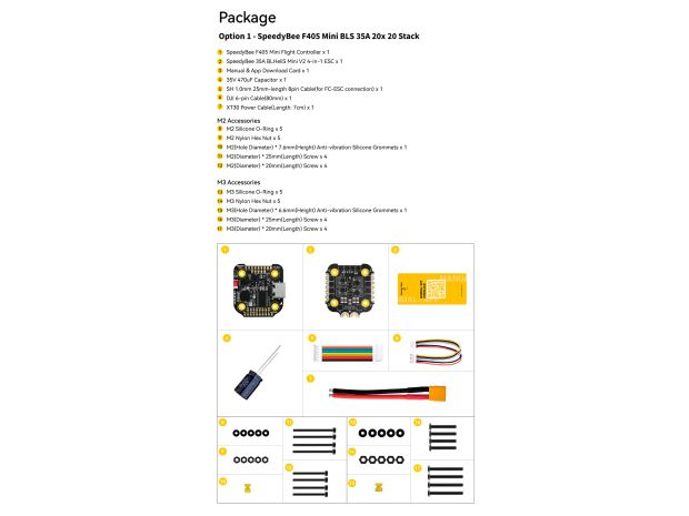 SpeedyBee F405 Mini (польотний контролер F4 + регулятор 4в1 35A), Фото 9