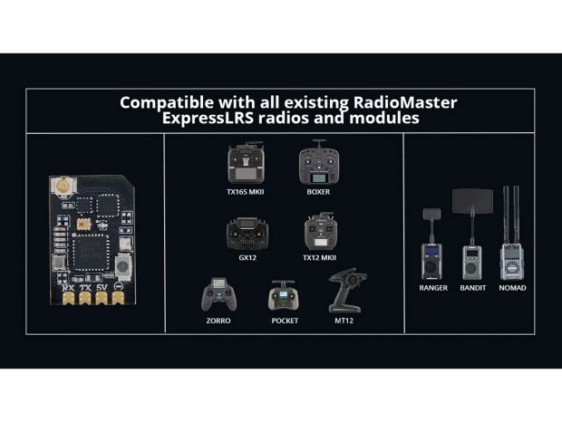 Приймач мультичастотний Radiomaster XR3 Nano ELRS (антена 2.4GHz/900MHz), Світлина 5