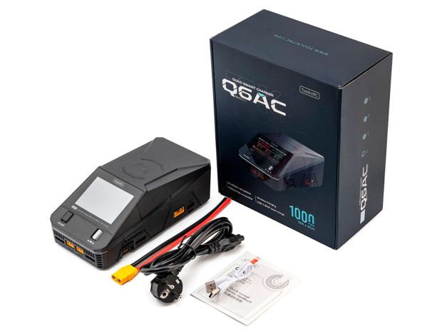 Зарядний пристрій ToolkitRC Q6AC AC400W/DC1000W 4x15A, Фото 8
