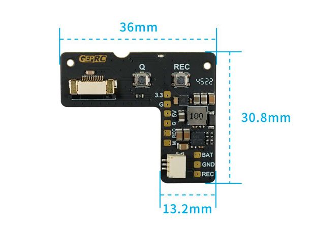 Корпус GEPRC GP10 Naked для камери GoPro HERO10 (з BEC-Board), Світлина 6