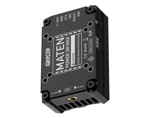 Відеопередавач GEPRC Maten Pro 3.3GHz 3W (40Ch), Фото 6