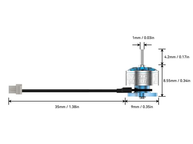 Набір безколекторних двигунів BetaFPV 0702SE-23000kv V2 (4шт), Фото 4