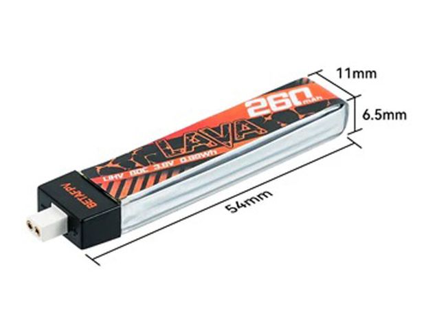 Акумулятор BetaFPV LAVA BT2.0 HV 260mAh 1S 80C, Фото 3