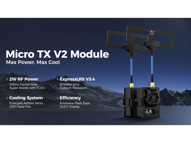 Передавальний модуль BetaFPV Micro TX V2 ELRS 2W (868MHz), Фото 7