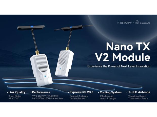 Передавальний модуль BetaFPV Nano TX V2 ELRS 2W (915MHz), Фото 8