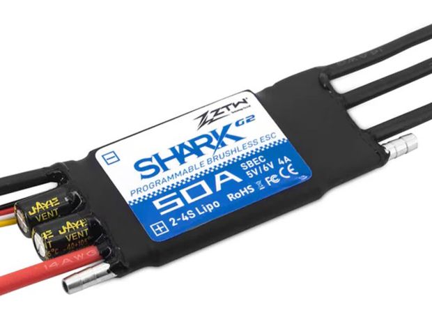 Регулятор швидкості ZTW Shark G2 50A з водяним охолодженням, Світлина 1