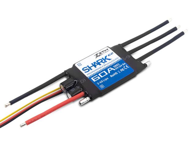 Регулятор швидкості ZTW Shark G2 60A з водяним охолодженням, Світлина 3