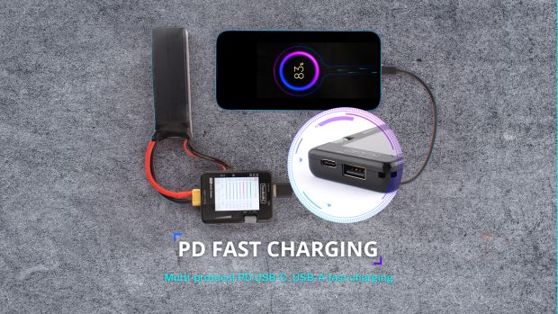 Багатофункціональний пристрій контролю акумуляторів ToolkitRC MC8, Світлина 3