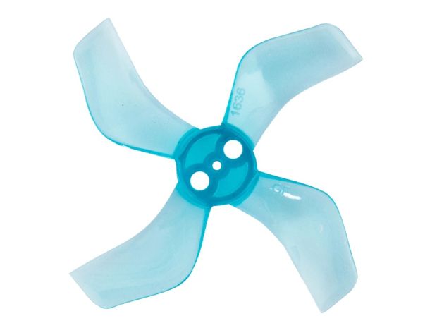 Набір пропелерів Gemfan 1636-4 40мм Clear Blue 4 пари (вал 1мм), Світлина 1