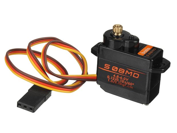 Сервомеханізм цифровий Bcato S08MD 12g/1.6kg/0.12sec (4.8В), Світлина 2